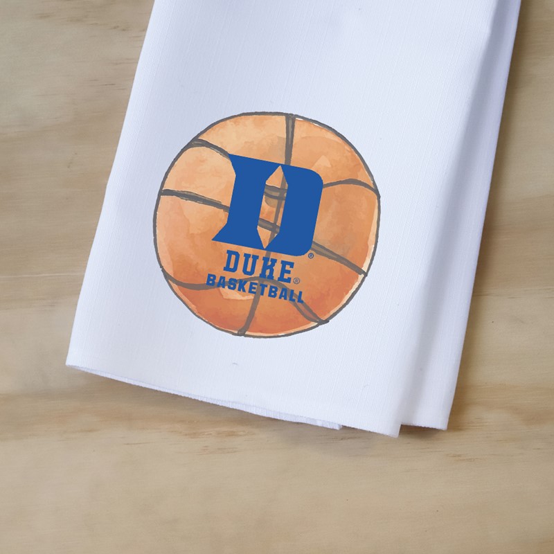 Duke Watercolor Basketball Tea Towel DU0015TT