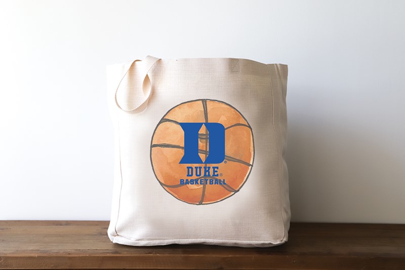 Duke Watercolor Basketball Tote DU0015BAG