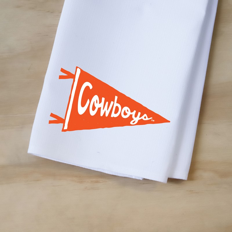 OSU Cowboys Pennant Tea Towel OSU0031TT