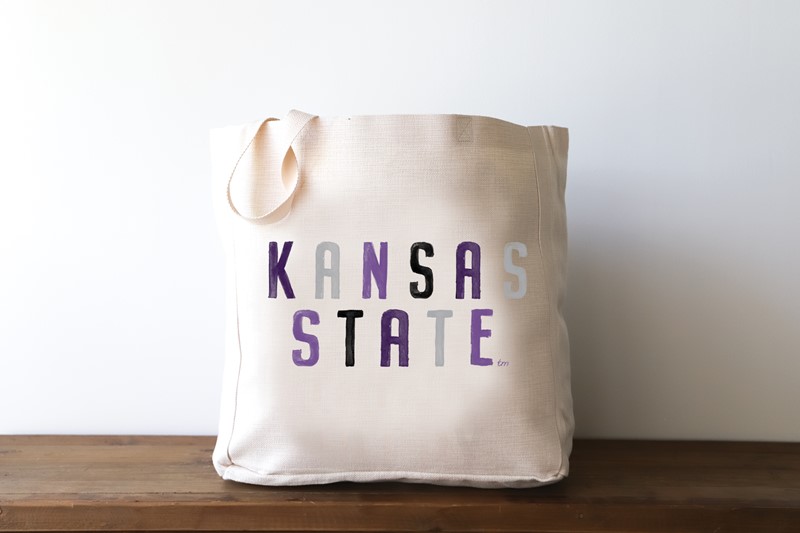 Kansas State Poster Mascot Tote KSU0018BAG