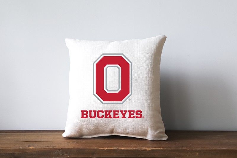 Ohio State Block O Buckeyes Pillow OHST0002