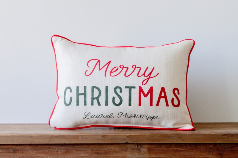 Merry Christ-mas Pillow CHR0267