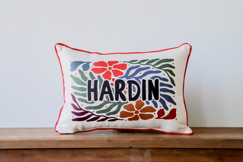 Autumn Modern Art Family Name Pillow FAL0045