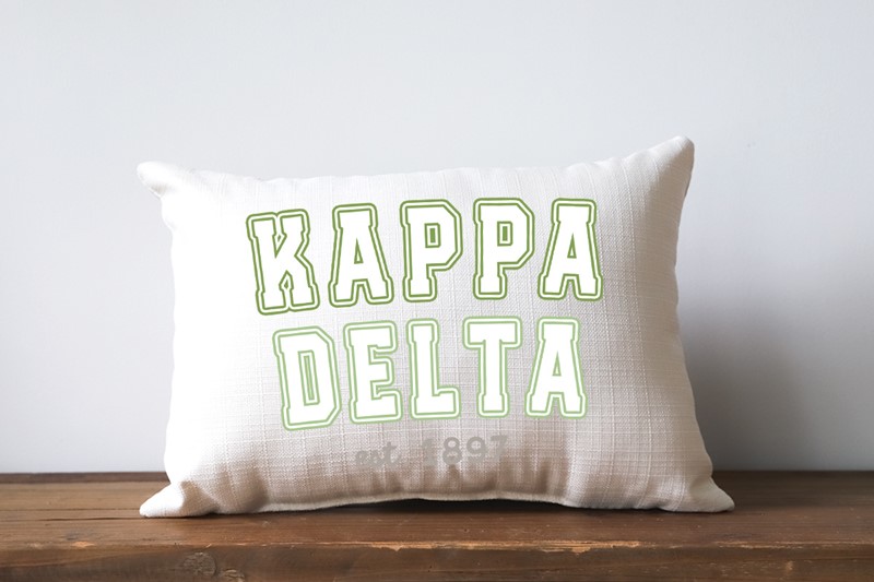 Varsity Sorority Kappa Delta Pillow SOR0040-KD