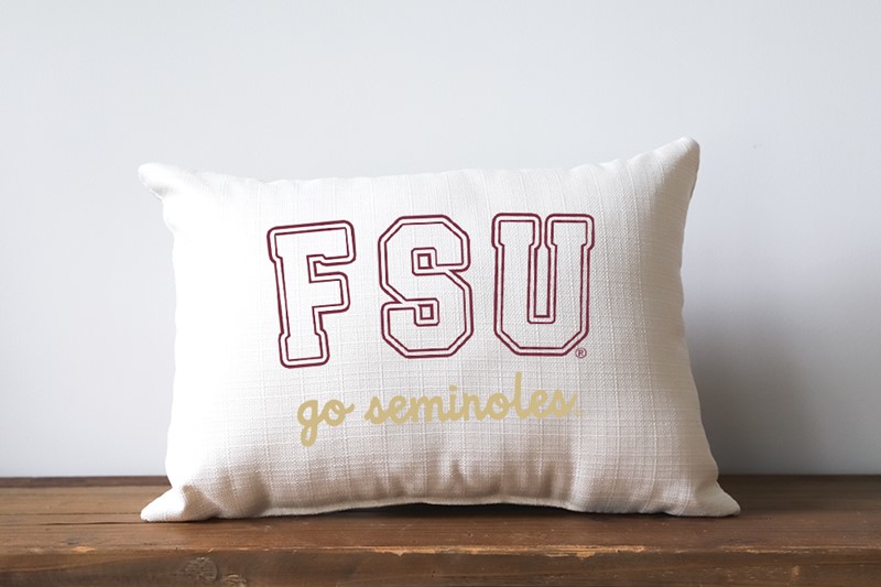 FSU Varsity Collegiate Pillow FSU0021