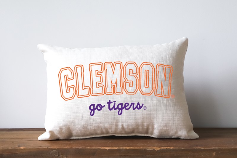 Clemson Varsity Collegiate Pillow CU0024