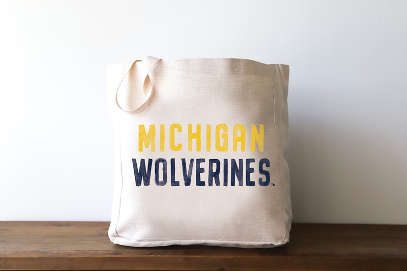 Michigan Wolverines Poster Tones Tote MICH0005BAG