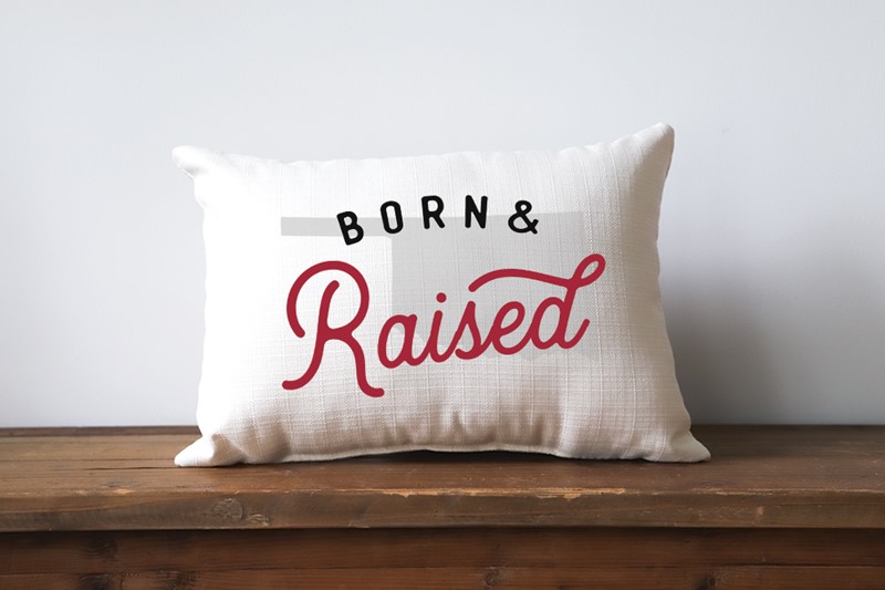 Oklahoma Born & Raised Pillow OU0031