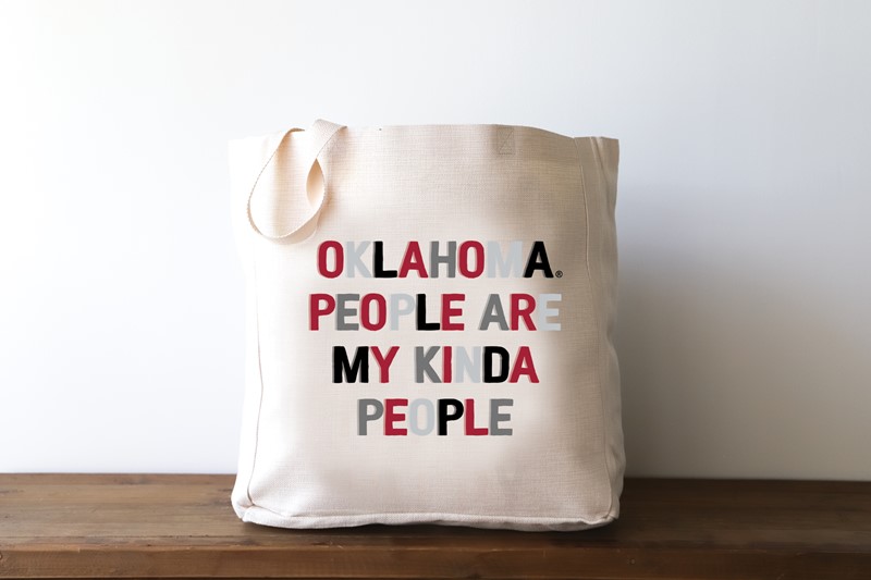 Oklahoma People are my Kinda People Tote OU0030BAG