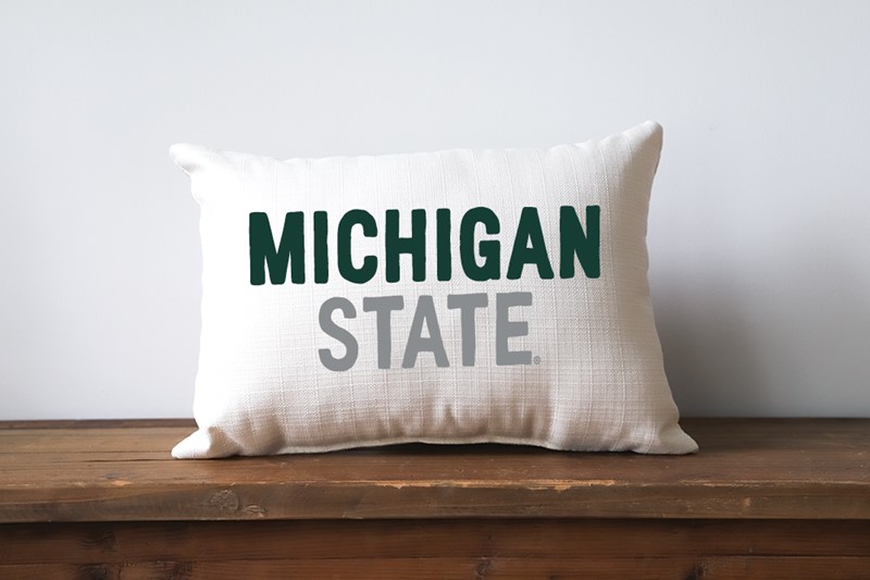 Michigan State Collegiate Tones Pillow MIST0004