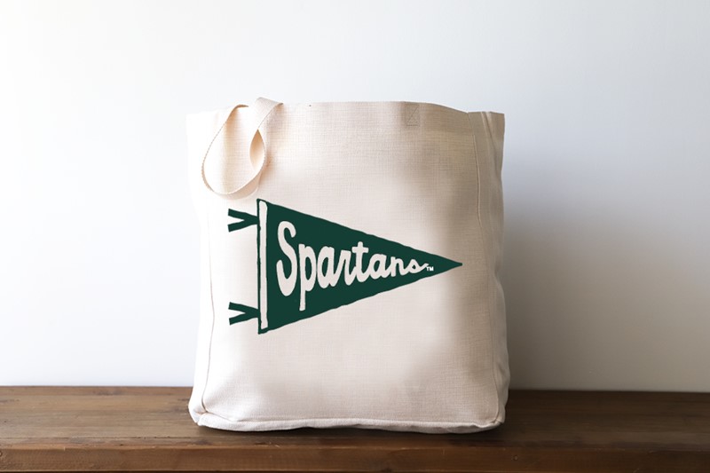 Michigan State Spartans Pennant Tote MIST0006BAG