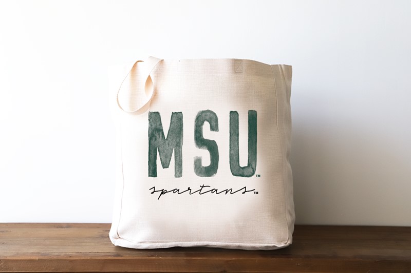 Michigan State Collegiate Poster Tote MIST0008BAG