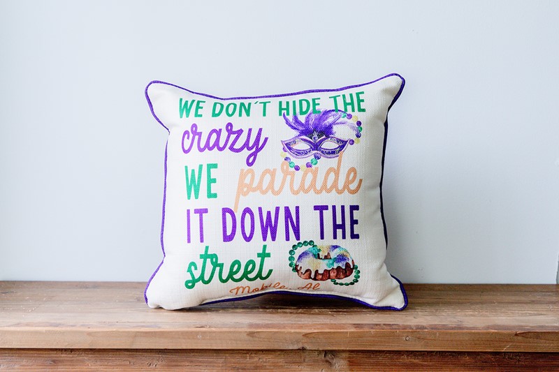 Don't Hide the Crazy Pillow MRD0001