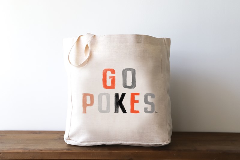 Go Pokes Poster Tones Tote OSU0038BAG