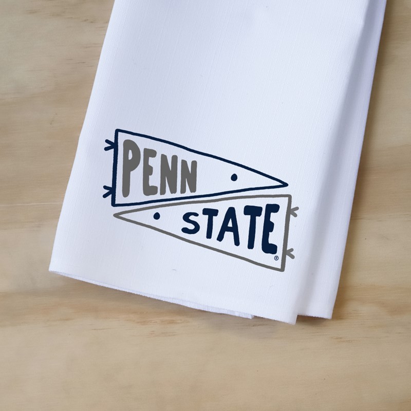 Penn State Double Collegiate Pennant Tea Towel PSU0019TT