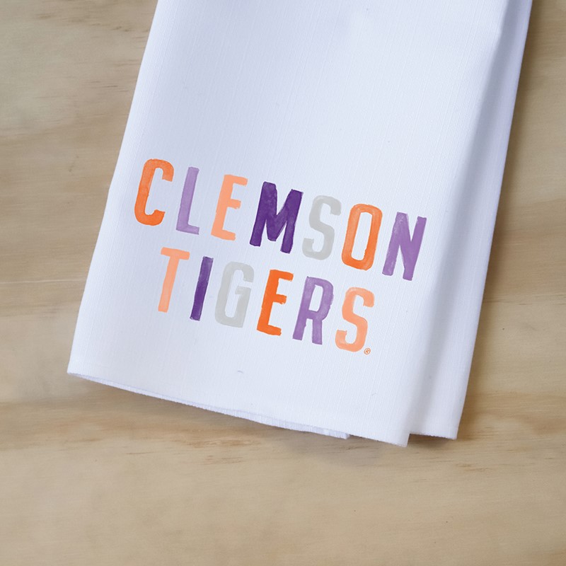 Clemson Tigers Poster Tones Tea Towel CU0027TT