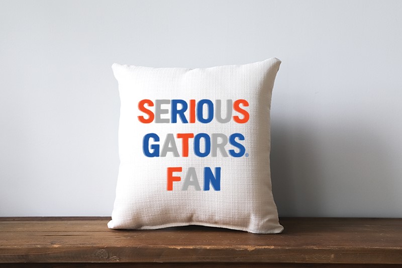 Serious Gators Fan Pillow UF0019