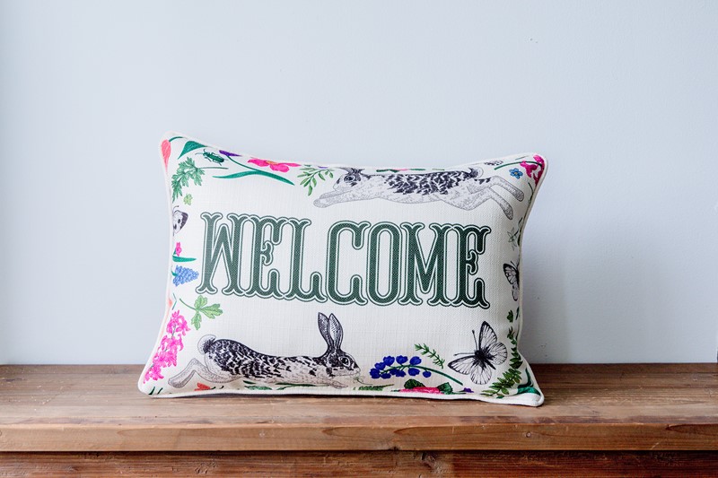 Little Garden Welcome Pillow TXT1090