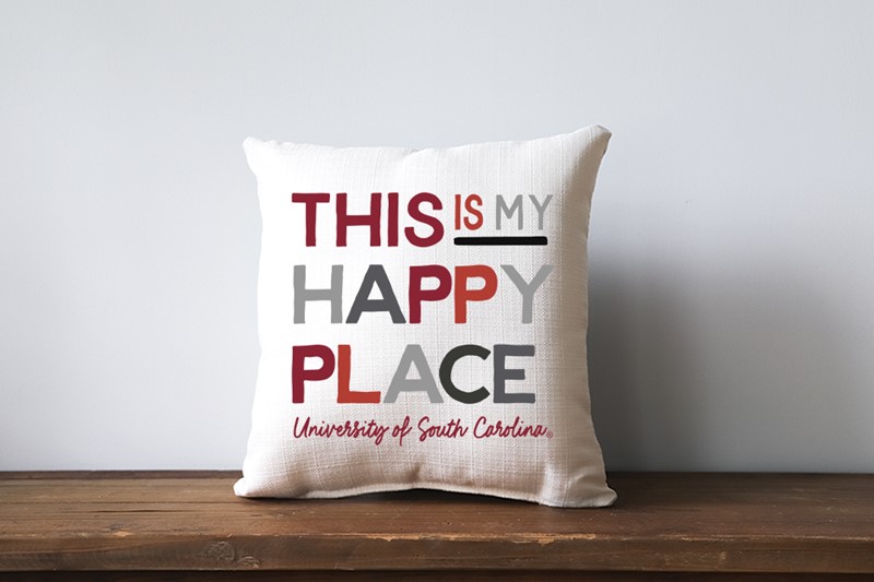South Carolina This is My Happy Place Pillow USC0026