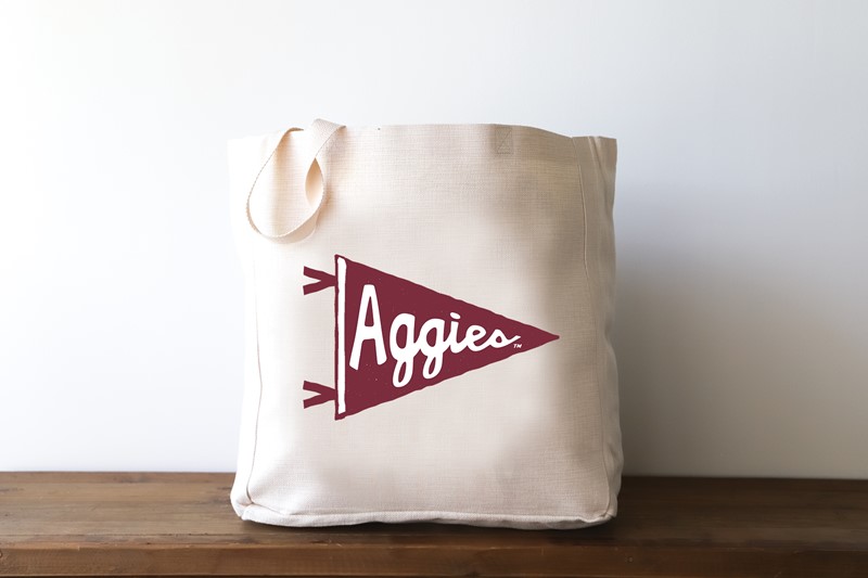 Texas A&M Aggie Pennant Tote TAM0034BAG