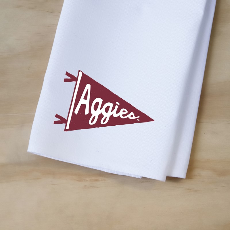 Texas A&M Aggie Pennant Tea Towel TAM0034TT