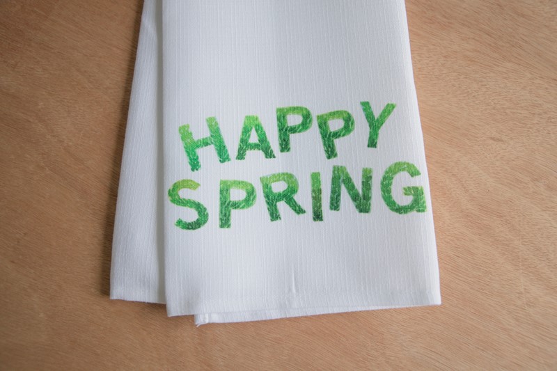 Leafy Happy Spring Tea Towel TXT1064TT