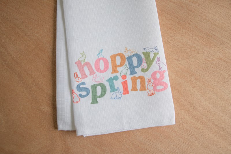 Hoppy Spring Bunnies Tea Towel TXT1089TT