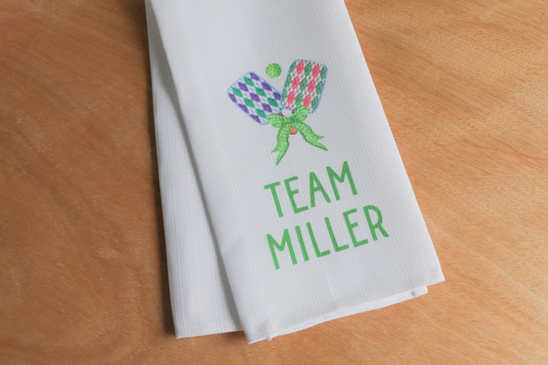 Pickleball Team Name Tea Towel TXT1098TT