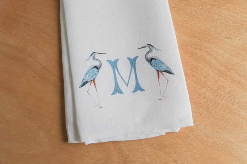 Heron Initial Tea Towel TXT1085TT