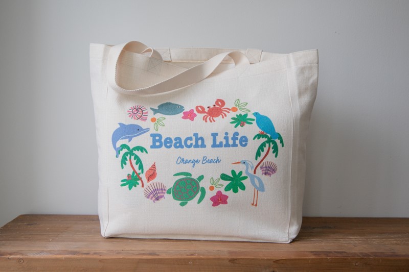 Tropical Beach Life Hometown Tote BEA0026BAG