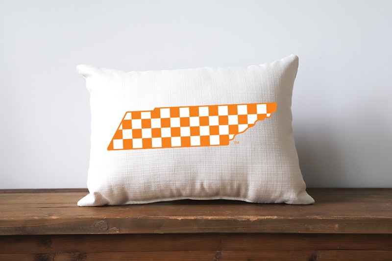 Tennessee Checkerboard Pillow UTEN0004