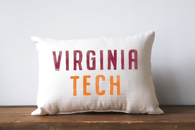 Virginia Tech Poster Tones Pillow VT0006
