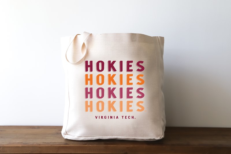 Virginia Tech Hokies Mascot Gradient Tote VT0009BAG