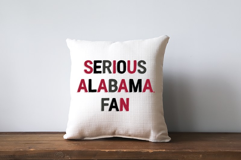Serious Alabama Fan Pillow AL0016