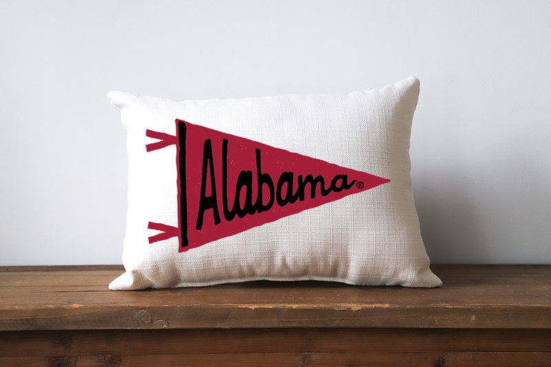 Alabama Pennant Pillow AL0027
