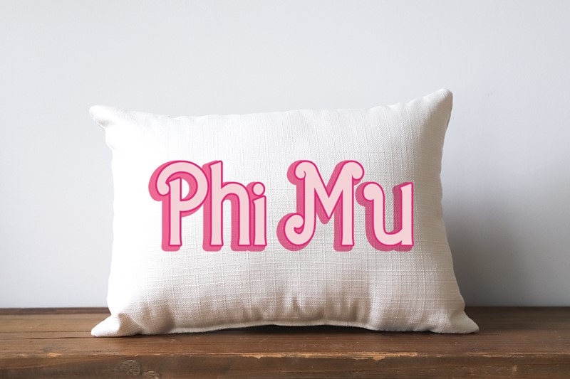 Barbie Sorority Phi Mu Pillow SOR0041-PM