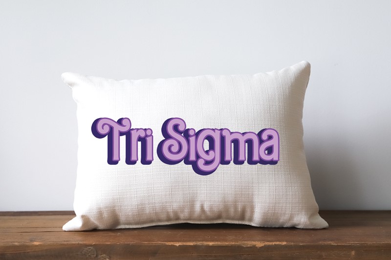 Barbie Sorority Tri Sigma Pillow SOR0041-SSS