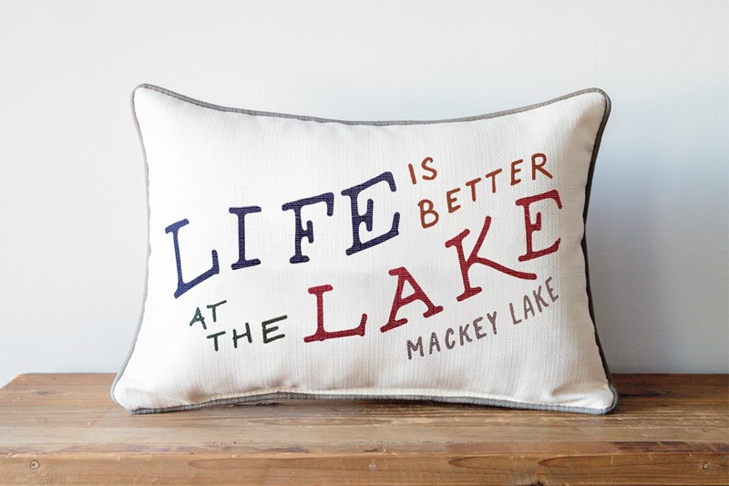 Life is Better at the Lake Pillow LAK0007