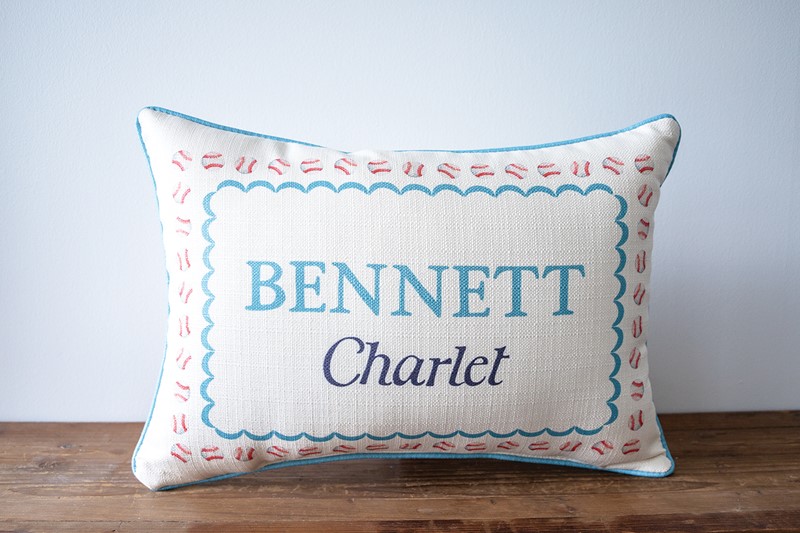 Sports Ball Name Frame Pillow CHI0079