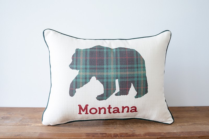Tartan Bear Pillow MNT0001