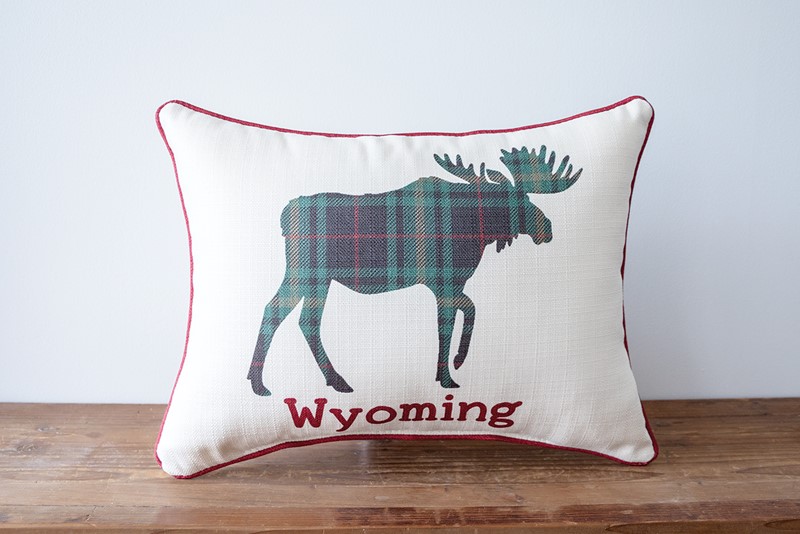 Tartan Moose Pillow MNT0002