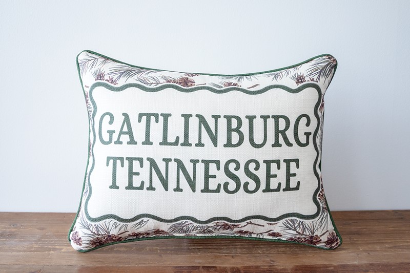 Pinecone Pattern Hometown Pillow MNT0006