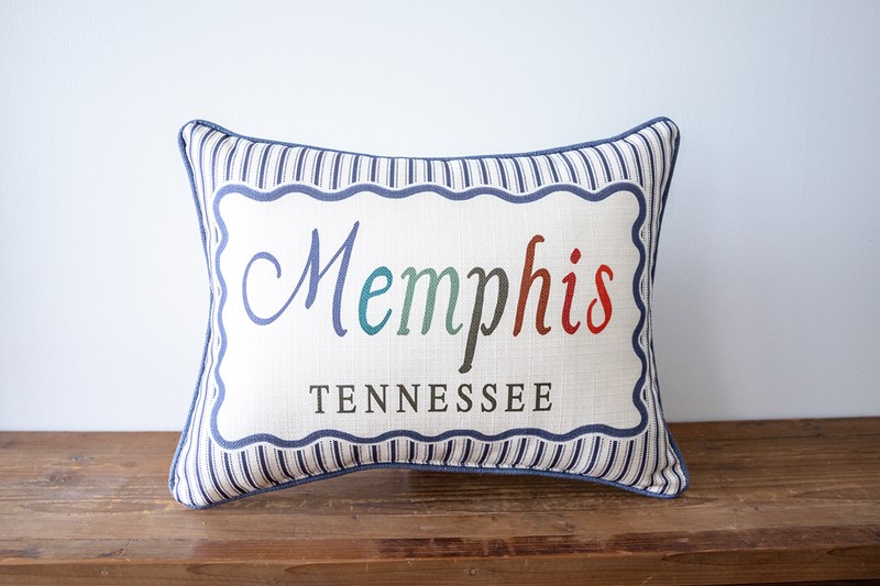 Ticking Script City State Pillow STE0828
