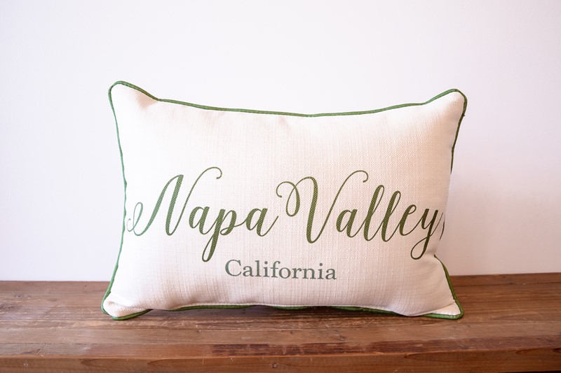 Curly Script Hometown Pillow STE0831