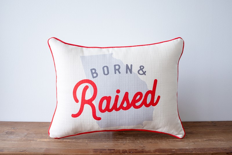 Born and Raised Accent State Pillow STE0833