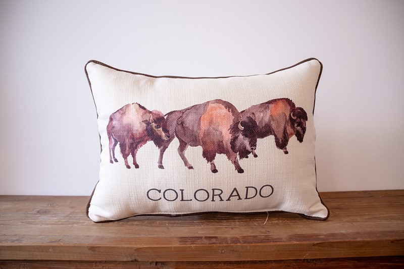 Three Bison Hometown Pillow WEST0004