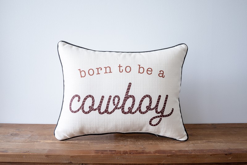 Born to be a Cowboy Pillow WEST0006