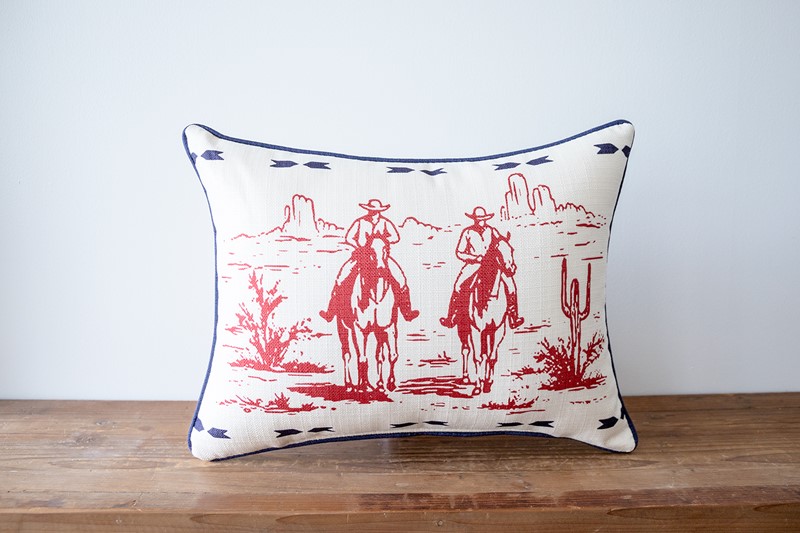 Double Cowboys Pillow WEST0011