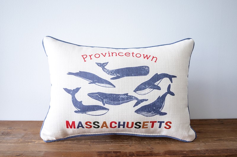Whale Multi City State Pillow BEA0060
