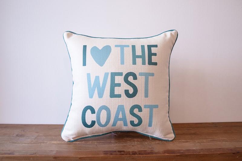 I Love the Coast Pillow BEA0064